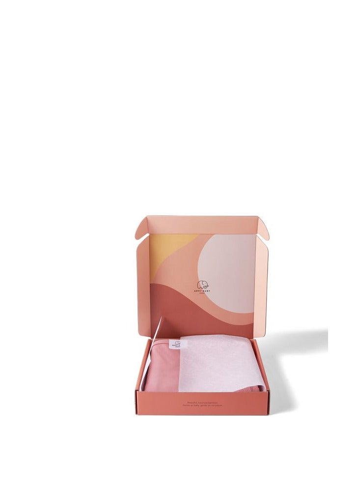 Organic Headband & Swaddle Set Bamboo Spandex Pink