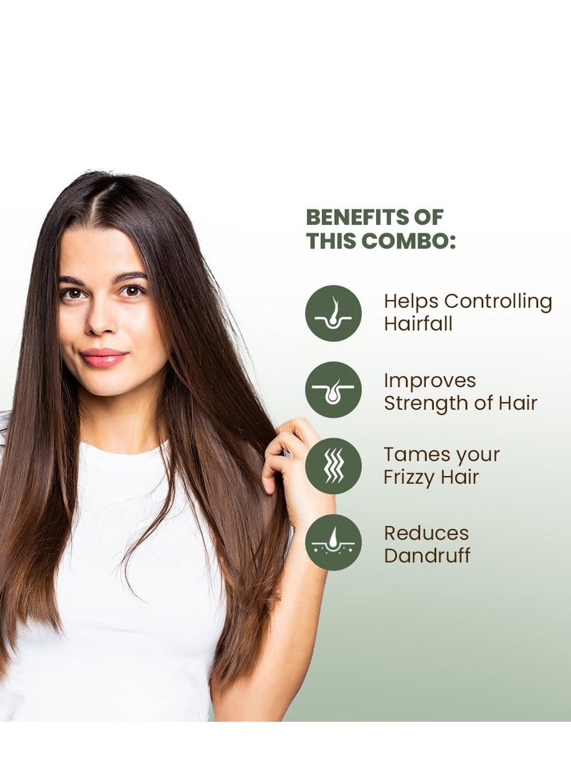 Rey Naturals Complete Hair Care Kit Castor Oil Coconut Oil Almond Oil Rosemary Oil Teatree Oil 630G