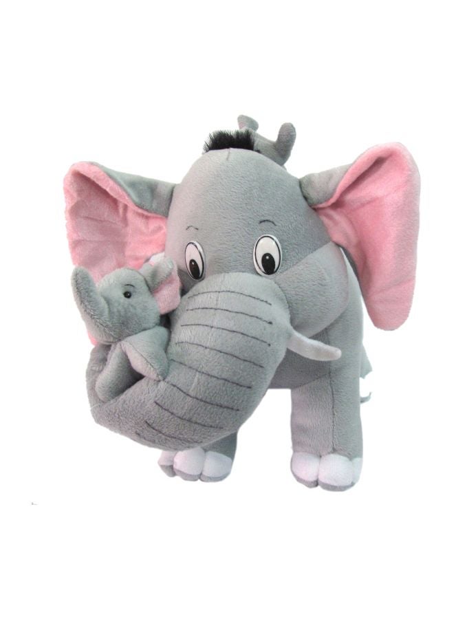 Mother Elephant With Babies Stuffed Toy AT-T087 41cm