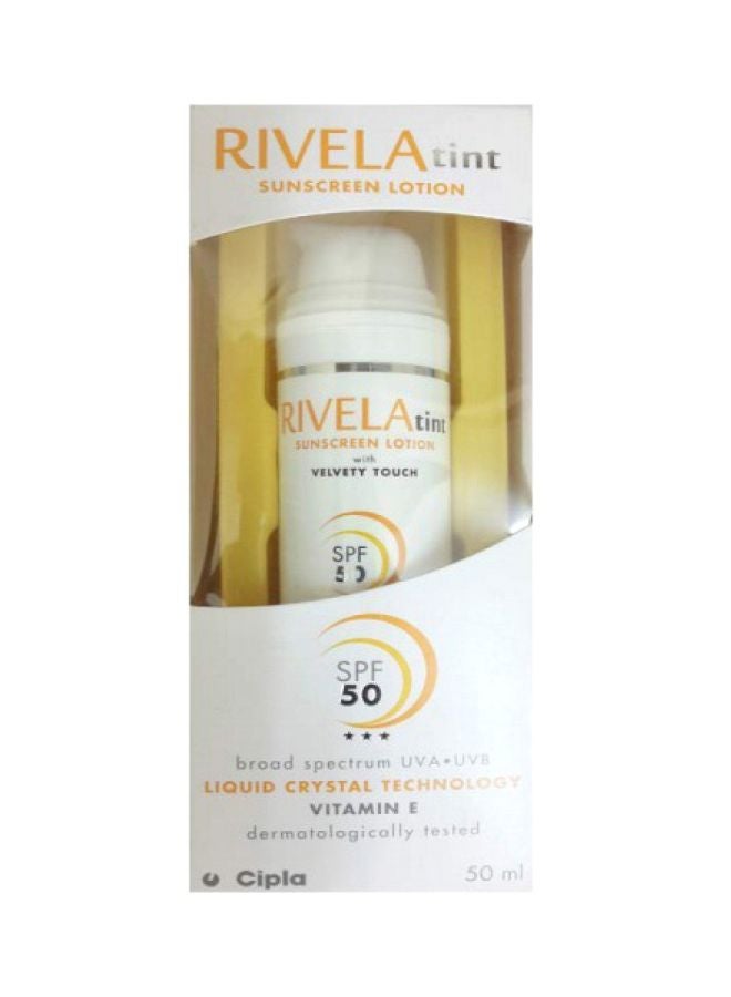 Rivela Tint Sunscreen Lotion With Velvety Touch SPF50 50ml