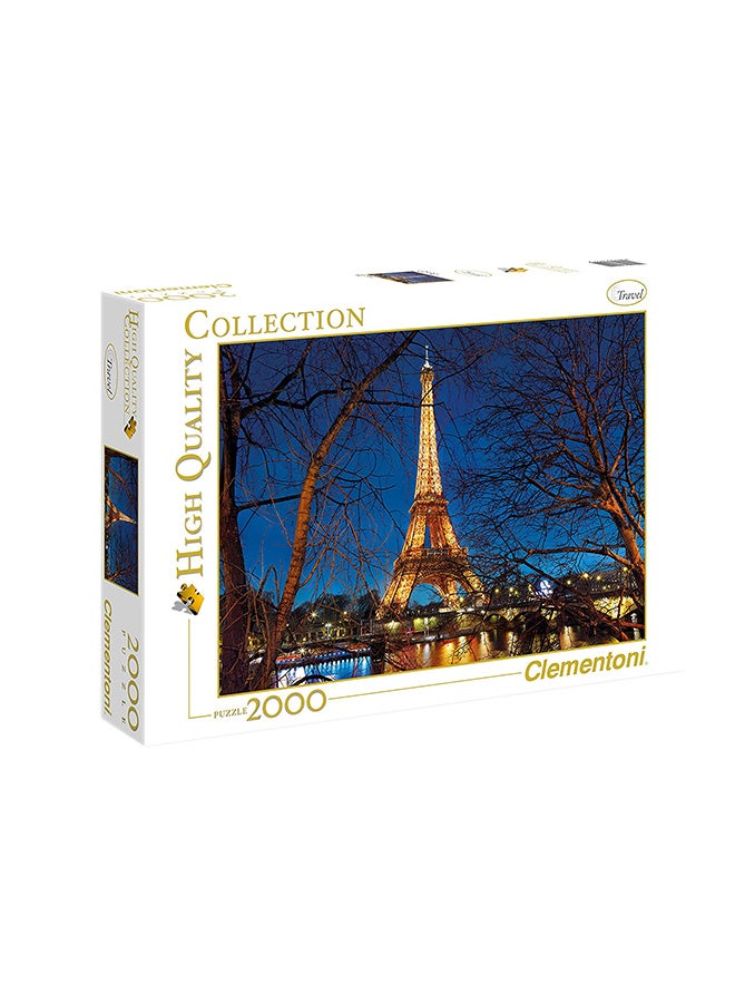 2000-Piece Paris Themed Jigsaw Puzzle Set 325542 2.08x10.9x16.34cm