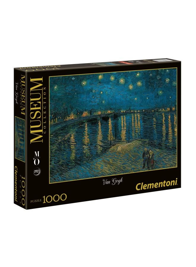 1000-Piece Starry Night Over The Rhone Jigsaw Puzzle Set 393442