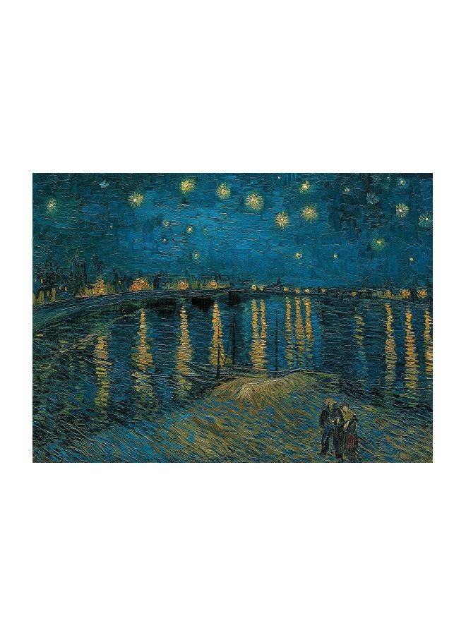 1000-Piece Starry Night Over The Rhone Jigsaw Puzzle Set 393442