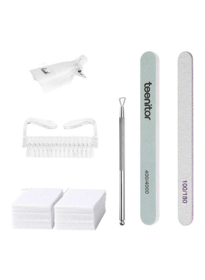 10-Piece Gel Nail Remover Kit Clear