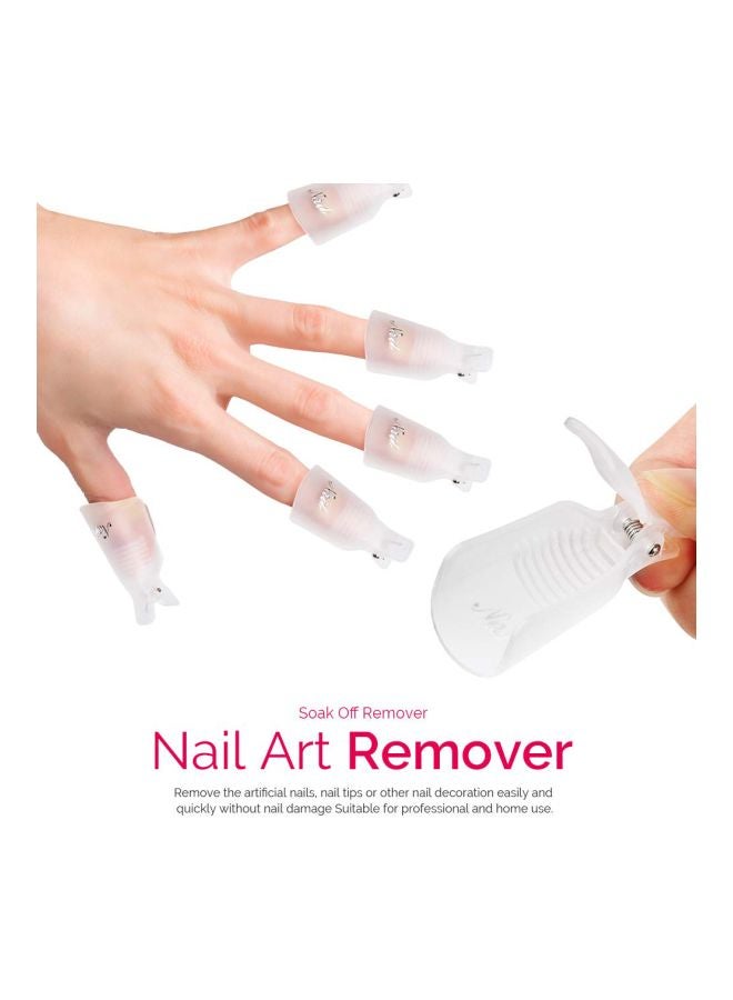 10-Piece Gel Nail Remover Kit Clear