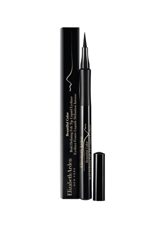 Beautiful Colour Bold Defining Felt Tip Liquid Eyeliner 01 Seriously Black