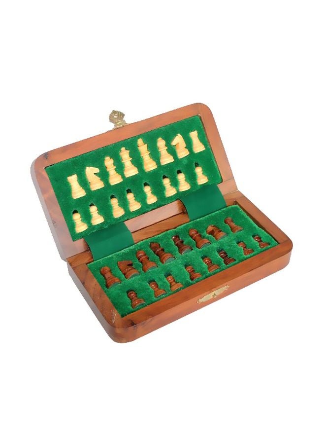 Folding Wooden Chess Game Board Set