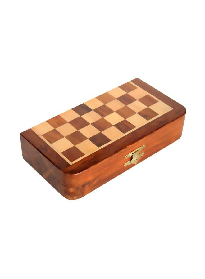 Folding Wooden Chess Game Board Set