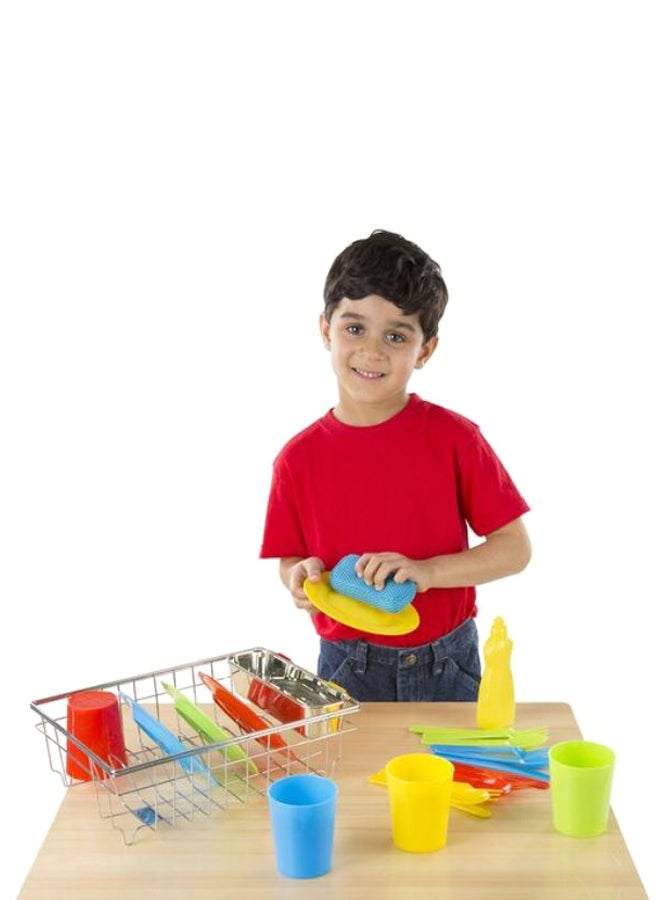 24-Piece Wash And Dry Dish Set