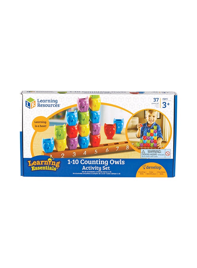 25-Piece Learning Resources 1-10 Counting Owls Activity Set 35.3x19.3x5.3cm