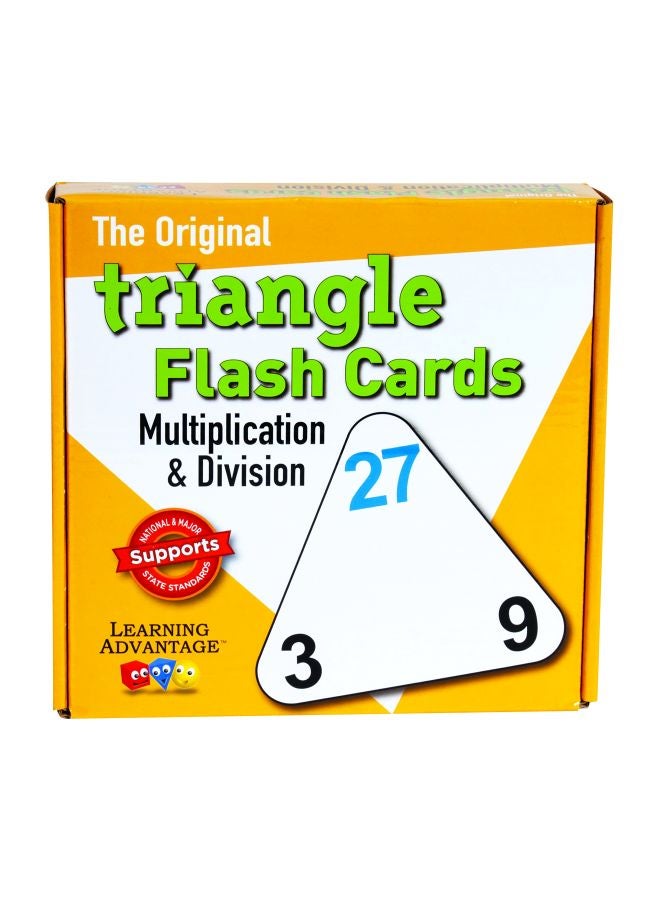 The Original Triangle Flash Cards With Multiplication And Division 4552