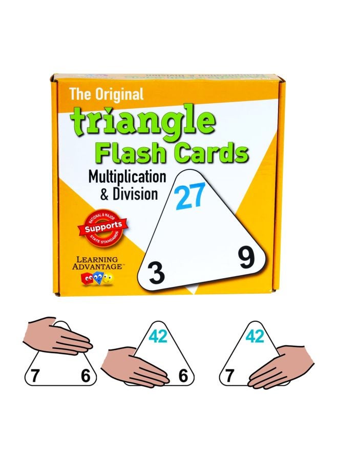 The Original Triangle Flash Cards With Multiplication And Division 4552