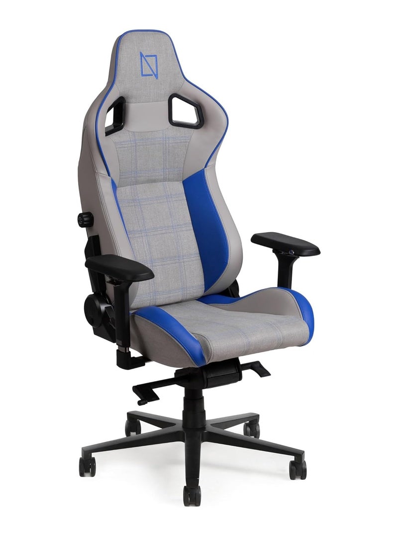 Navodesk APEX AIR Ergonomic Gaming Chair with Magnetic Memory Foam Headrest Lumbar Support RACING BLUE FORMULA SERIES