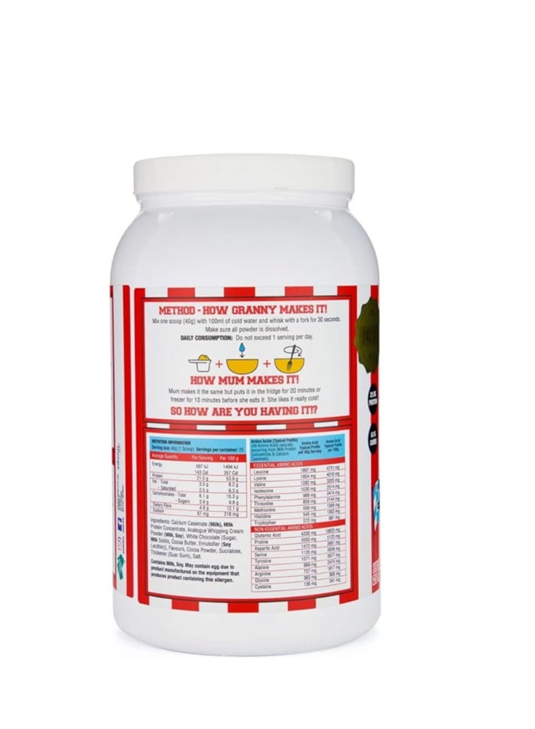 Cookie Dough, Casein Protein Salted Caramel Choc Chip Flavor, 1kg