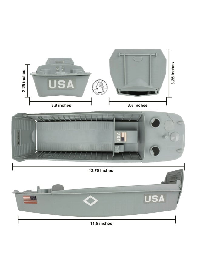 Higgins Boat LCVP Landing Play Vehicle 49998 Grey