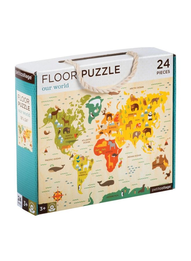 24-Piece Asia Map Floor Puzzle Toy PTC098