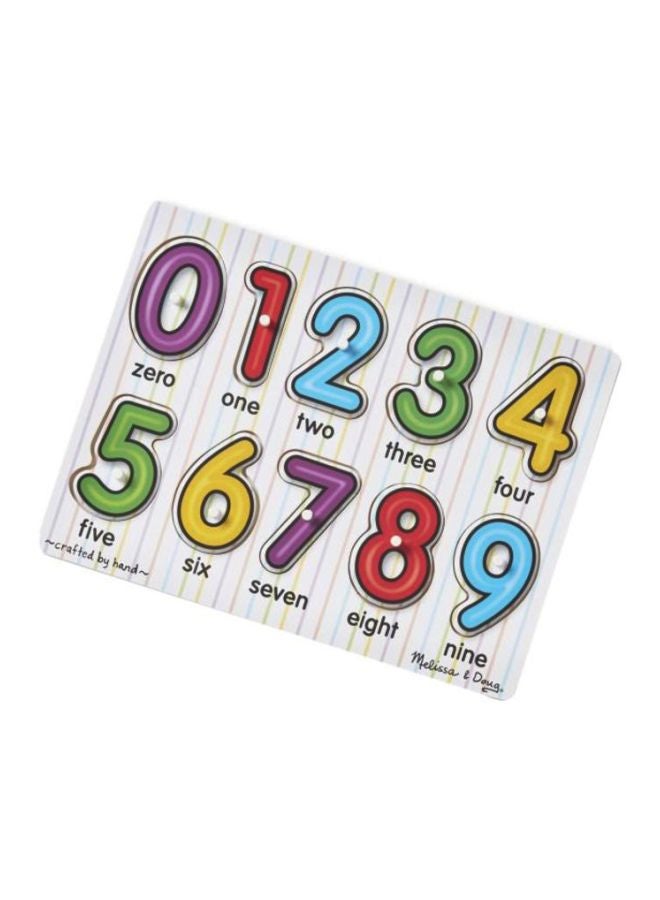 10-Piece See-Inside Numbers Pegged Puzzle 3273