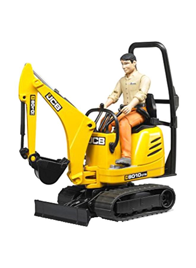 Jcb Micro Excavator And Construction Worker 62002