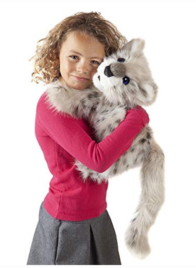 Snow Leopard Cub Hand Puppet