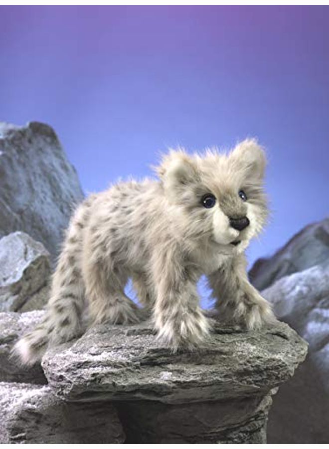 Snow Leopard Cub Hand Puppet