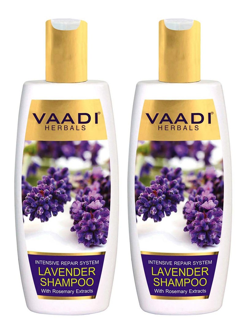 Pack Of 2 Lavender Shampoo With Rosemary Extract 2 x 350ml