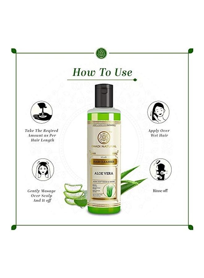 Aloevera Herbal Hair Cleanser Shampoo Green 210ml