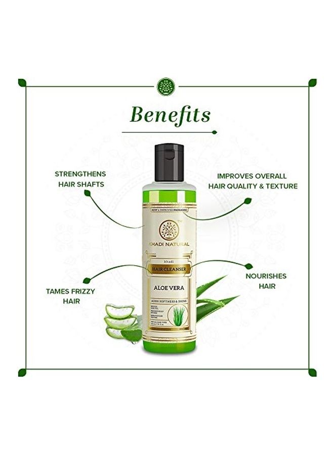 Aloevera Herbal Hair Cleanser Shampoo Green 210ml