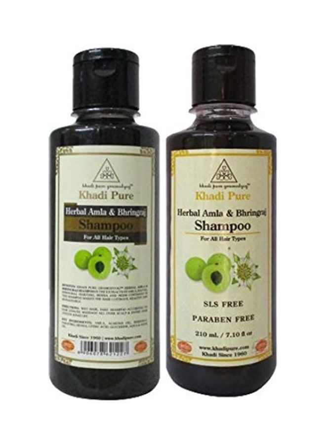 Pack of 2 210ml Amla Bhringraj And Amla Bhringraj SLS Free Shampoo 420ml