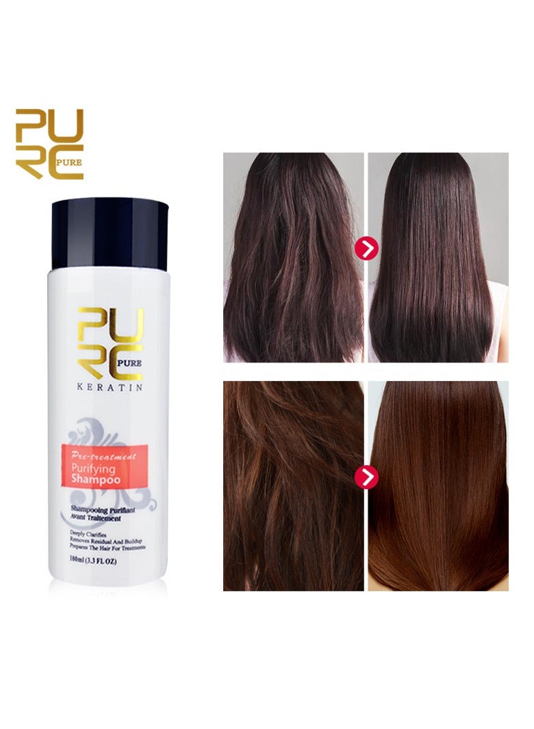 PURC Keratin Hair Treatment 100 ml Keratin Cleansing Shampoo Straightening Hair Care Products