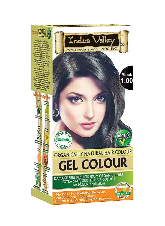 Natural Hair Color Gel Black