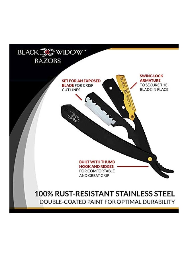 Professional Straight Razor Black/Gold