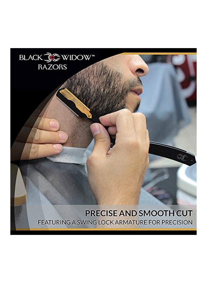 Professional Straight Razor Black/Gold