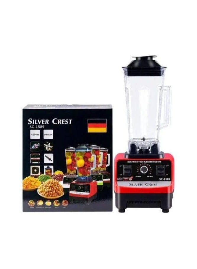Silver Crest Heavy Duty Commercial Grade Blender 2.5L BPA Free 4500w 2 Cup Jar