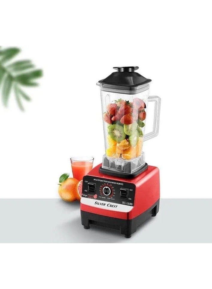 Silver Crest Heavy Duty Commercial Grade Blender 2.5L BPA Free 4500w 2 Cup Jar