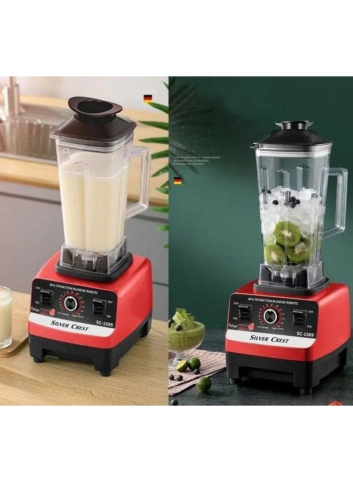 Silver Crest Heavy Duty Commercial Grade Blender 2.5L BPA Free 4500w 2 Cup Jar