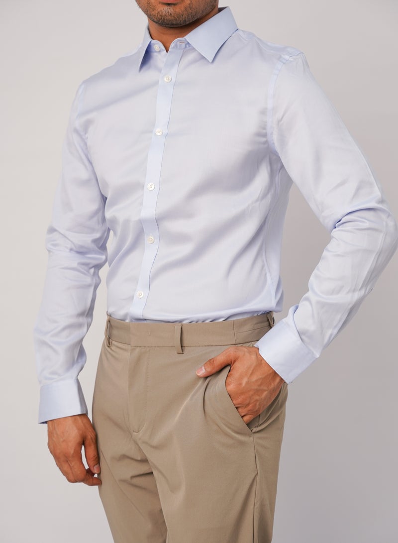 Men’s Autumn Shirt Long Sleeves Collared Neck– Skyway