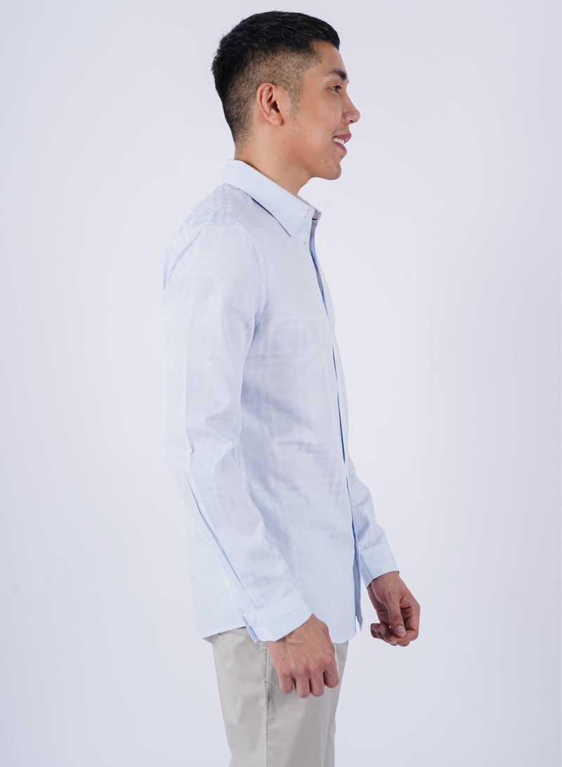 Men’s Autumn Shirt Long Sleeves Collared Neck– Skyway