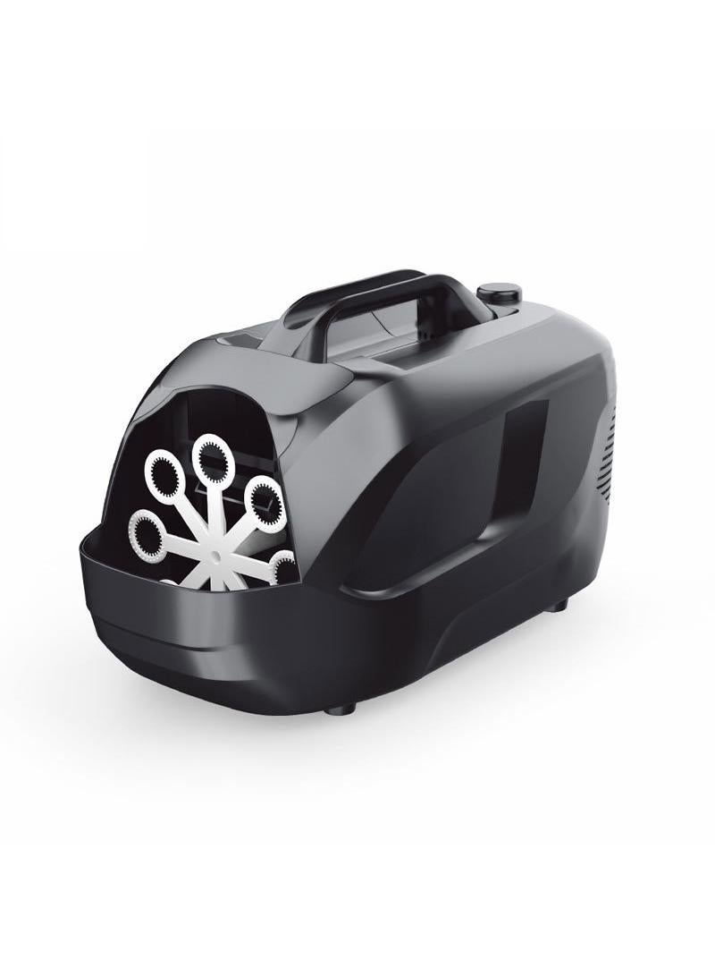 Kids Suitcase Shape Electric Bubble Blower Black