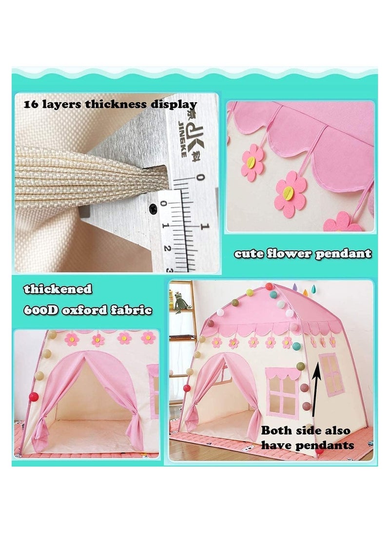 Girls Princess Tent The Ultimate Indoor And Outdoor Playhouse For Kids Ideal Birthday Gift With Ball Light Flower Room