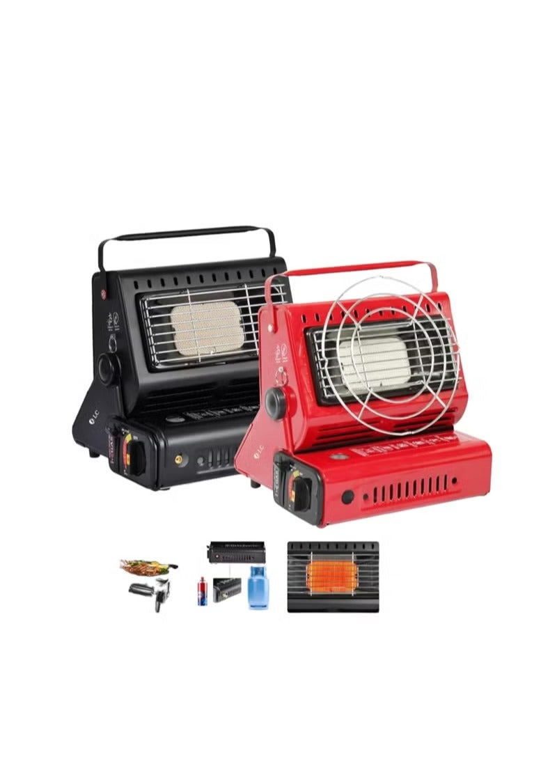 DLC Porable Stove & Gas Heater 2 in 1 DLC-P3410 Red/Black