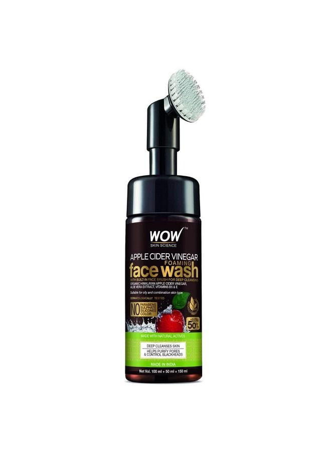 WOW Skin Science Apple Cider Vinegar Foaming Face wash 150ml