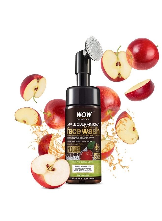 WOW Skin Science Apple Cider Vinegar Foaming Face wash 150ml