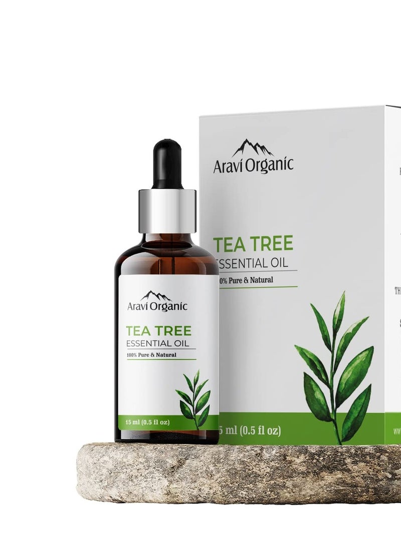 Aravi Organic Tea Tree Oil for Skin Acne 15ml
