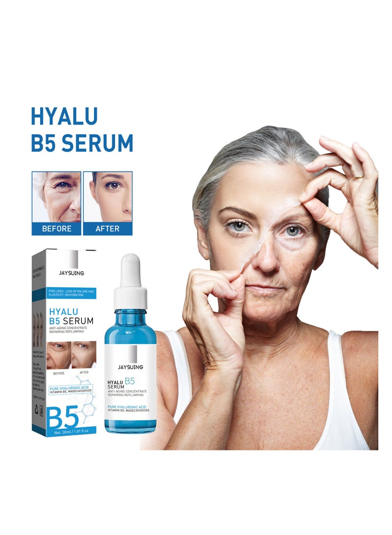 Jaysuing anti wrinkle firming B5 essence brightens skin fades fine lines on face hydrates moisturizes lifts and firms