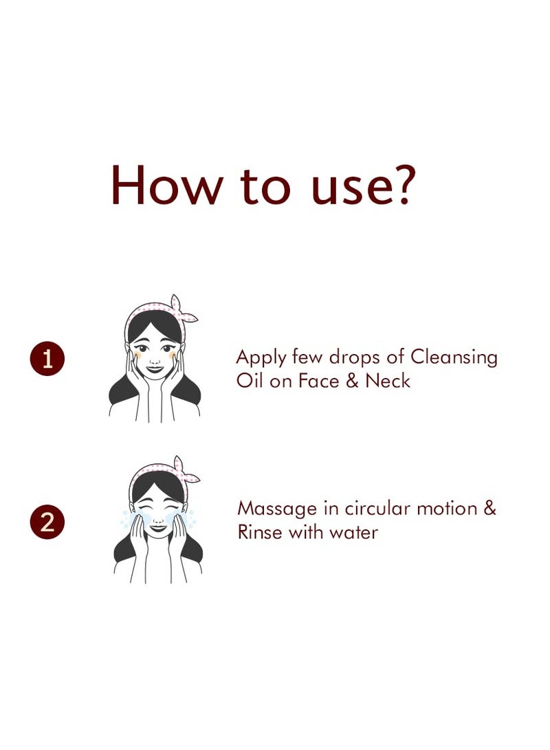 Inveda Makeup Cleansing Oil Helps to Reduces Acne Breakouts Improves Skin Tone 100ml