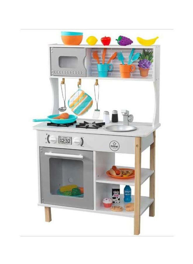 All Time Wooden Play Kitchen 23.6x13.5x35.5inch