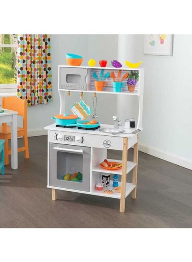 All Time Wooden Play Kitchen 23.6x13.5x35.5inch