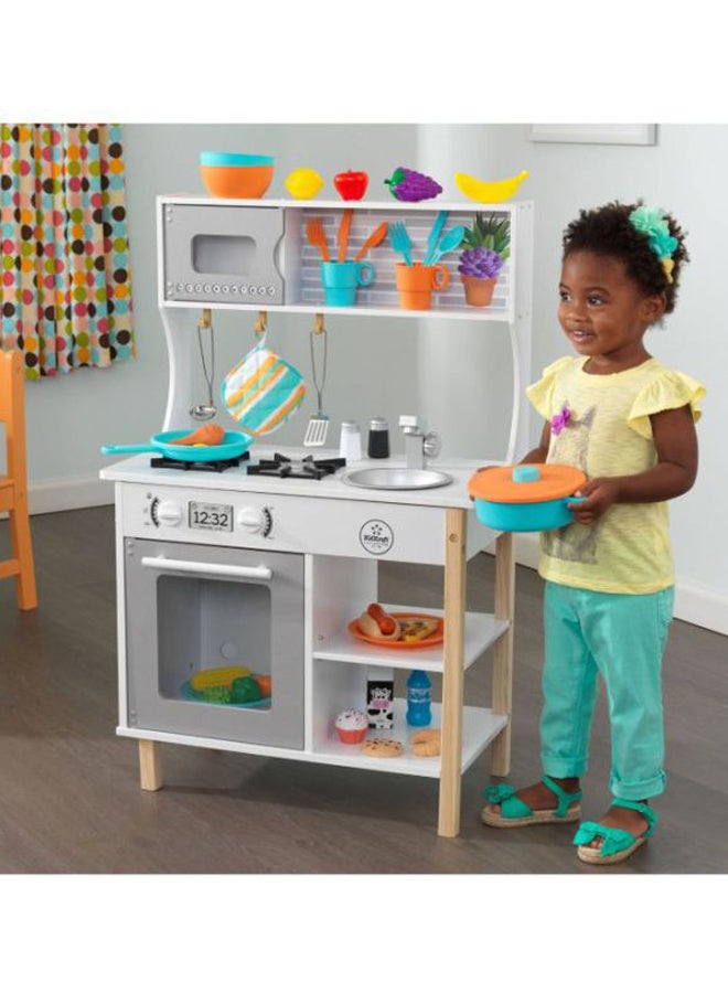 All Time Wooden Play Kitchen 23.6x13.5x35.5inch