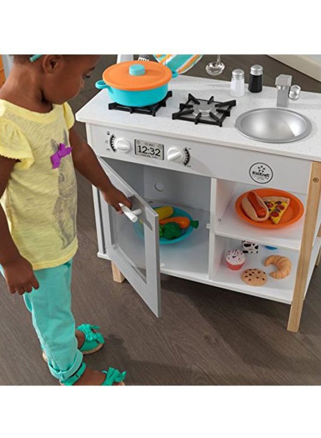 All Time Wooden Play Kitchen 23.6x13.5x35.5inch