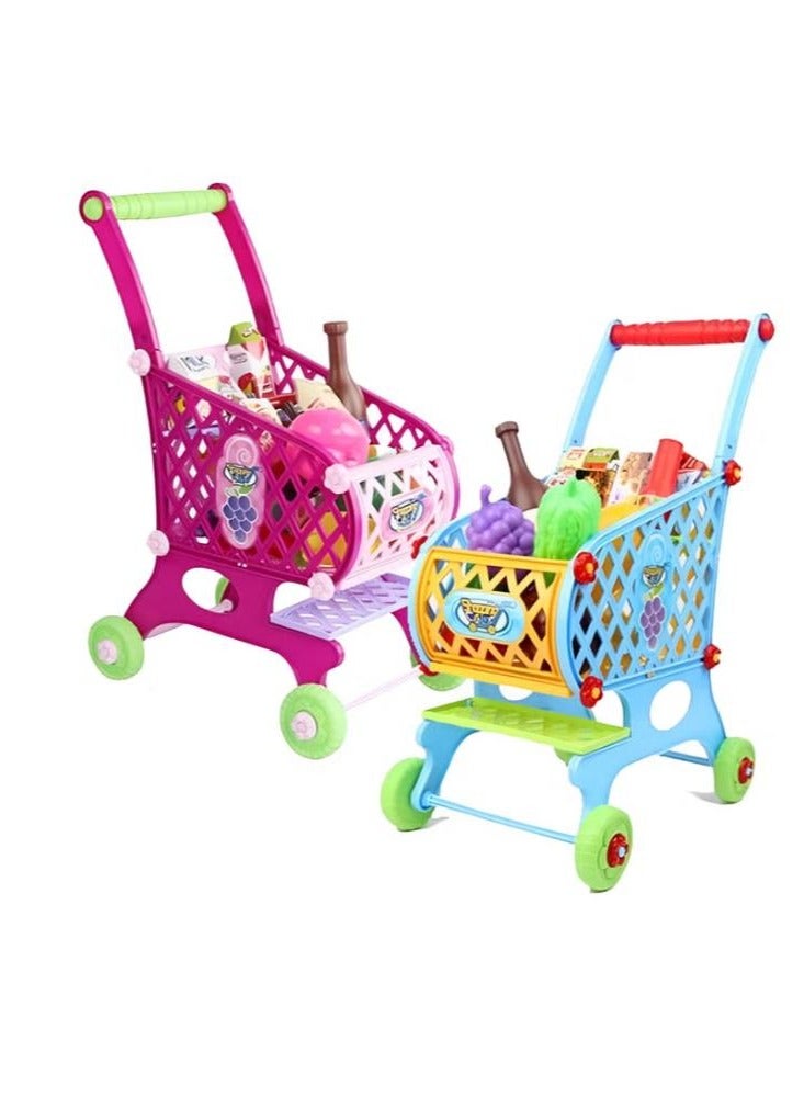 Mini Trolley Colourful Fruit Vegetable Supermarket Shopping Cart